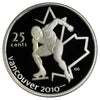 2009 Speed Skating Canada 25-cents Silver Proof