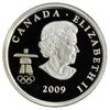 2009 Speed Skating Canada 25-cents Silver Proof
