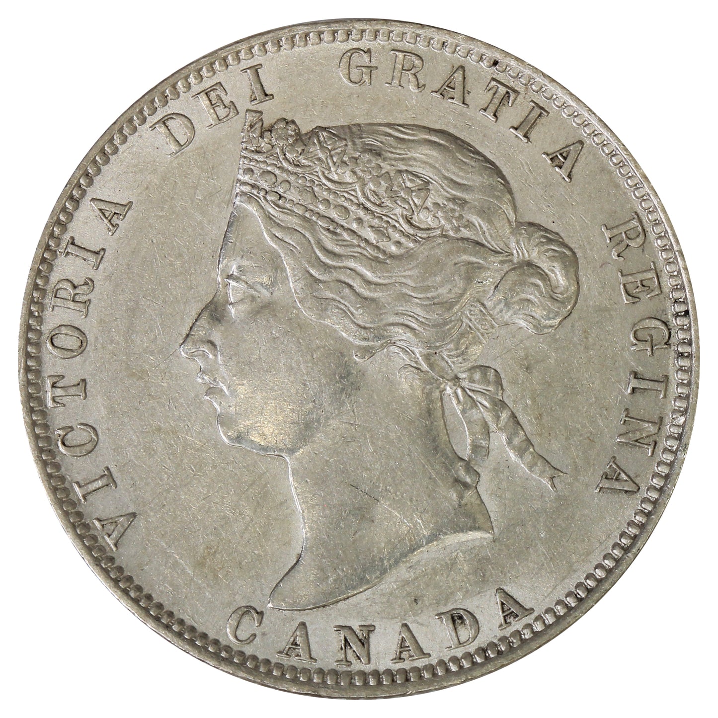 1871H Obv. 2 Canada 25-cents EF-AU (EF45) $