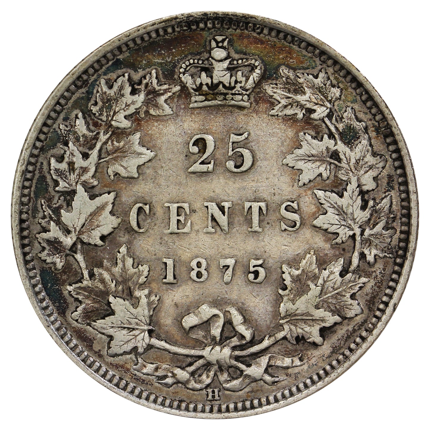 1875H Canada 25-cents VF-EF (VF30) $