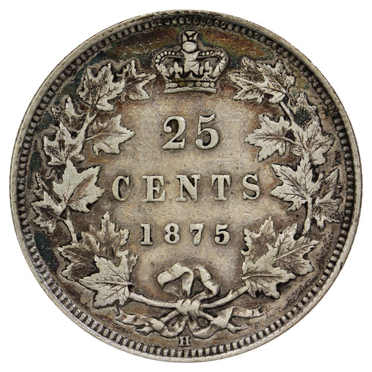 1875H Canada 25-cents VF-EF (VF30) $