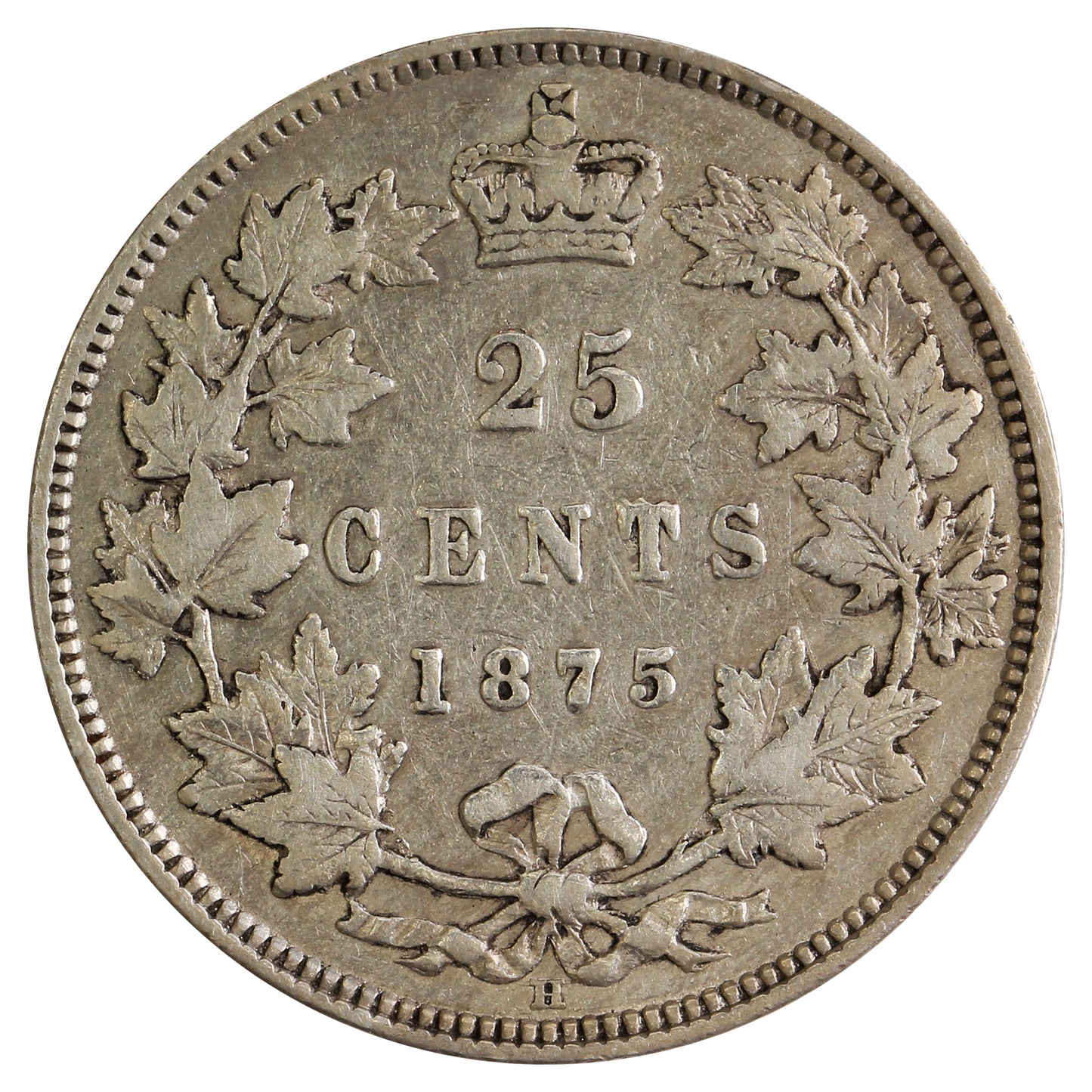 1875H Canada 25-cents F-VF (F15) $