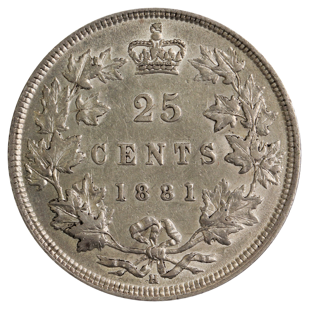 1881H Canada 25-cents EF-AU (EF45) $