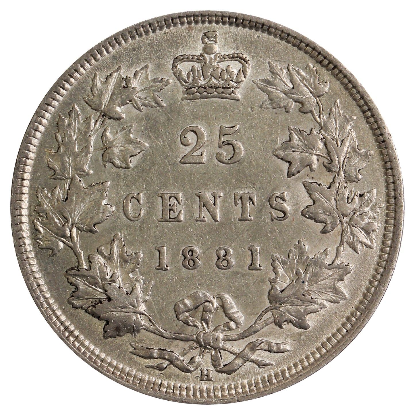 1881H Canada 25-cents EF-AU (EF45) $