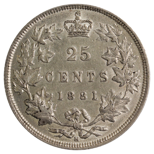 1881H Canada 25-cents EF-AU (EF45) $