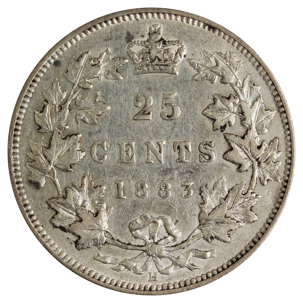 1883H Canada 25-cents EF-AU (EF45) $