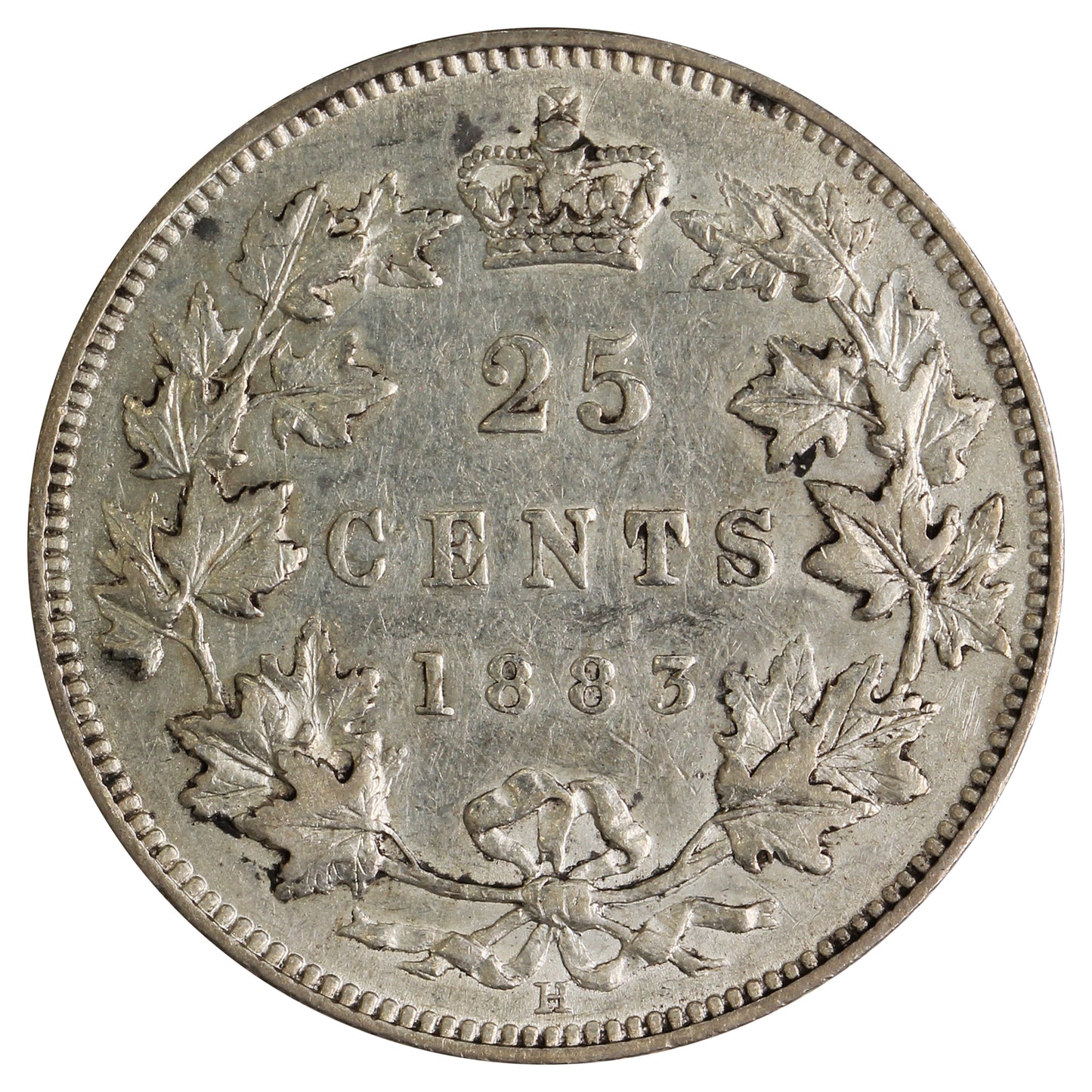 1883H Canada 25-cents EF-AU (EF45) $