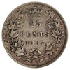 1887 Canada 25-cents Very Fine (VF20) $