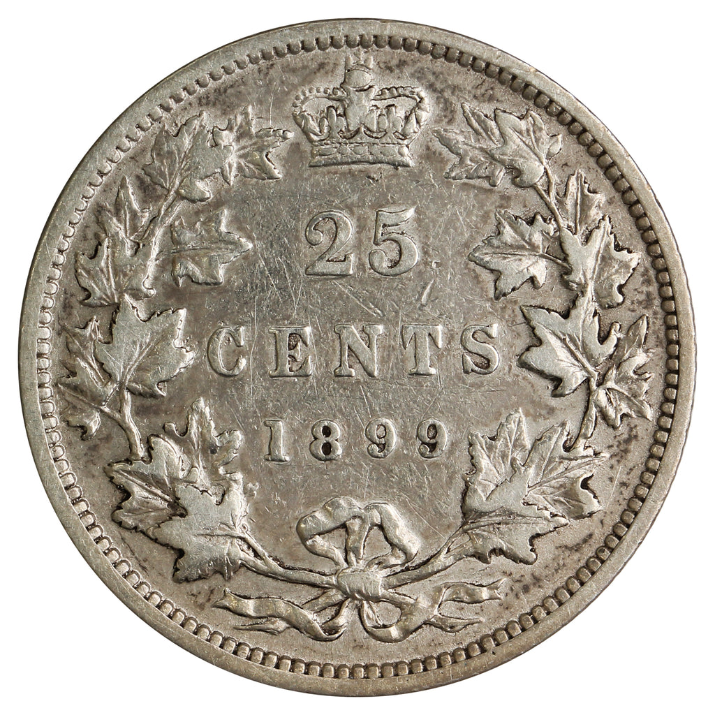 1899 Canada 25-cents VF-EF (VF30) $