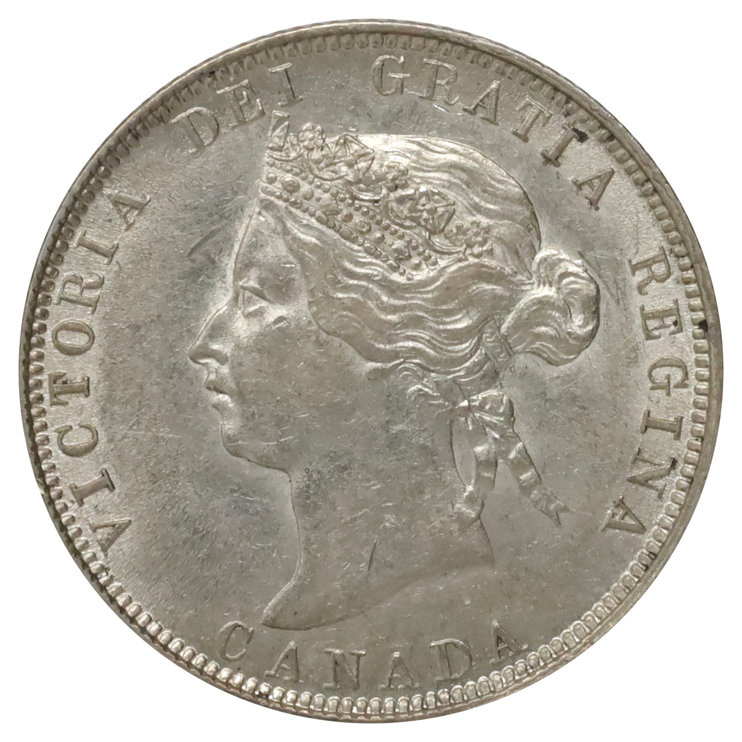 1872H Canada 25-cents AU-UNC (AU55) $