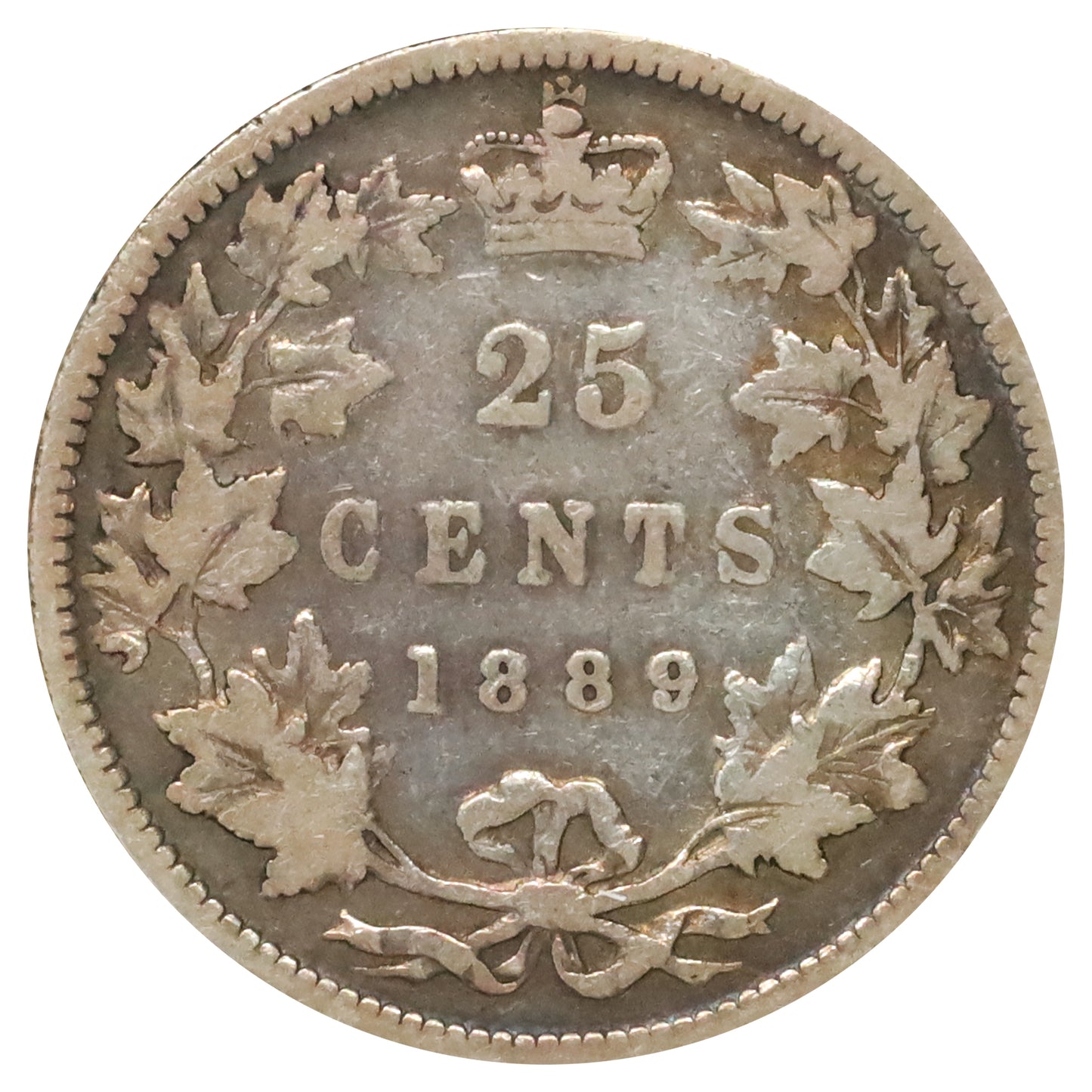 1889 Canada 25-cents Very Good (VG8) $