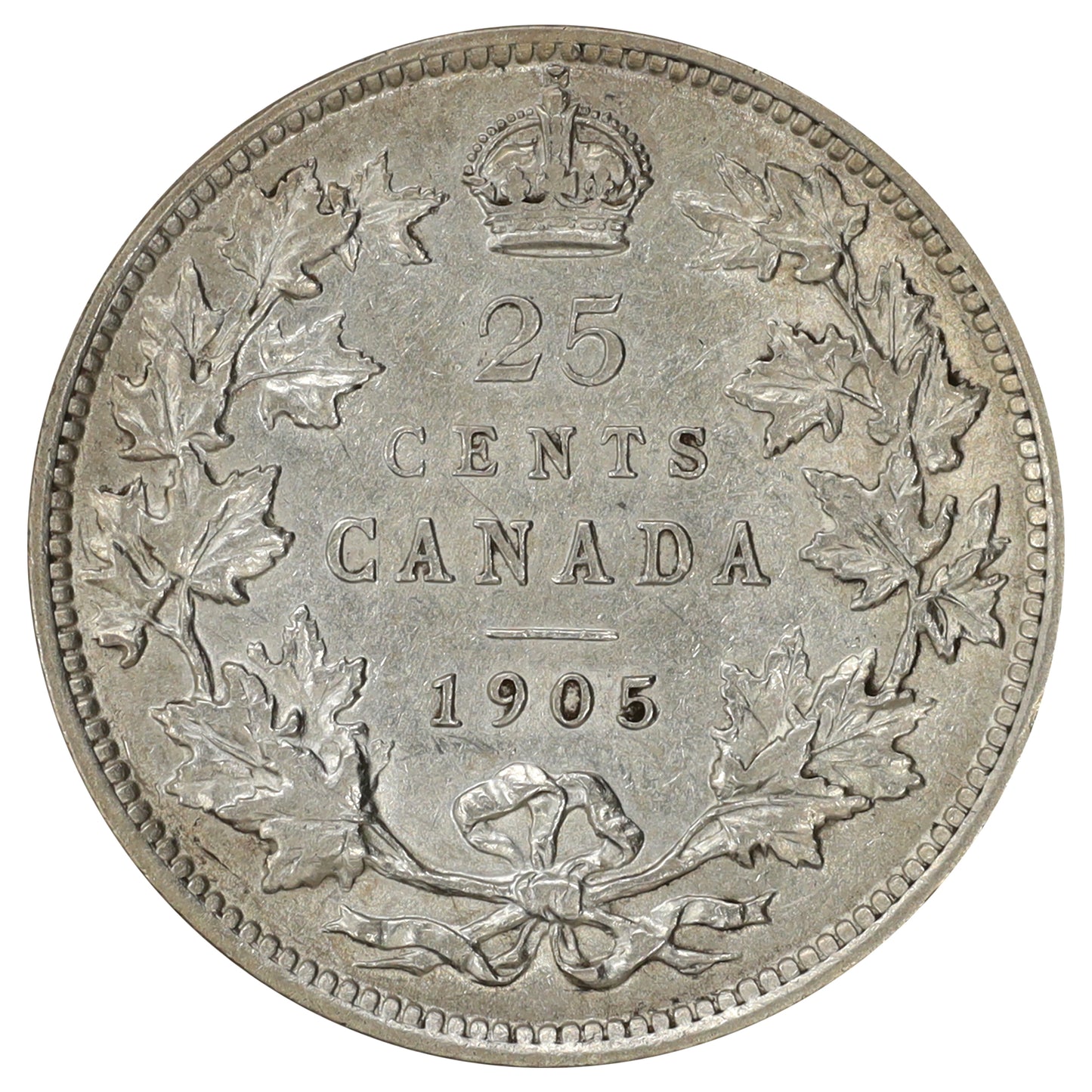 1905 Canada 25-cents Extra Fine (EF40) $