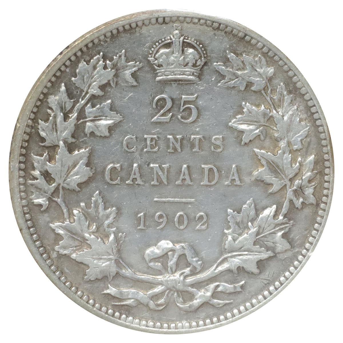 1902 Canada 25-cents ICCS Certified VF30