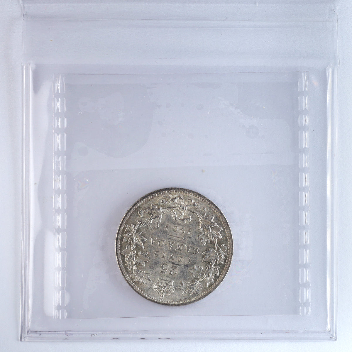 1904 Canada 25-cents ICCS Certified AU50