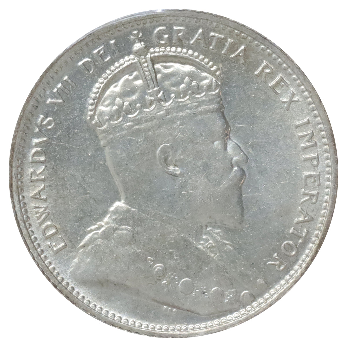 1907 Canada 25-cents ICCS Certified AU55