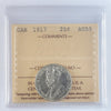 1917 Canada 25-cents ICCS Certified AU55