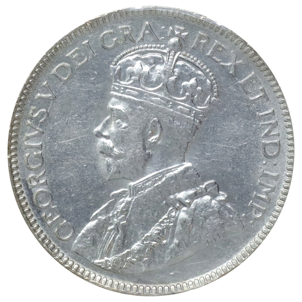 1917 Canada 25-cents ICCS Certified AU55
