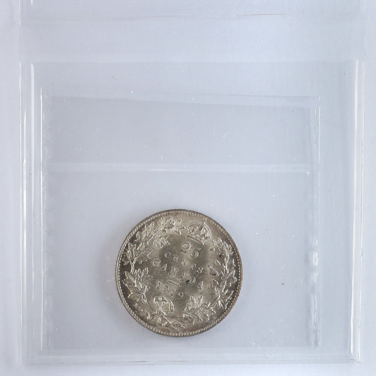 1919 Canada 25-cents ICCS Certified MS60