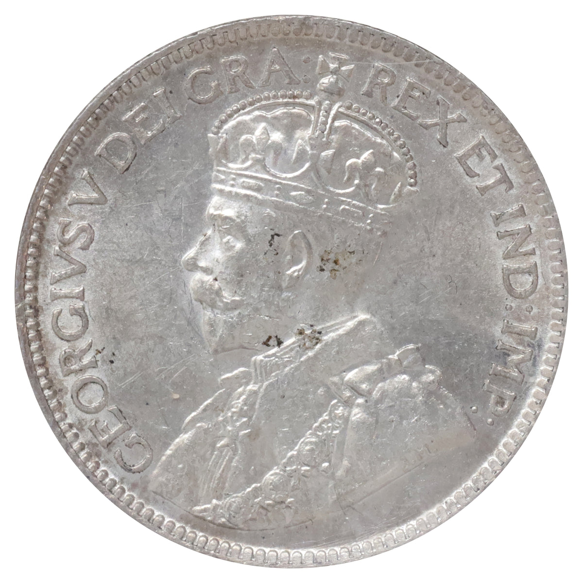 1919 Canada 25-cents ICCS Certified MS60