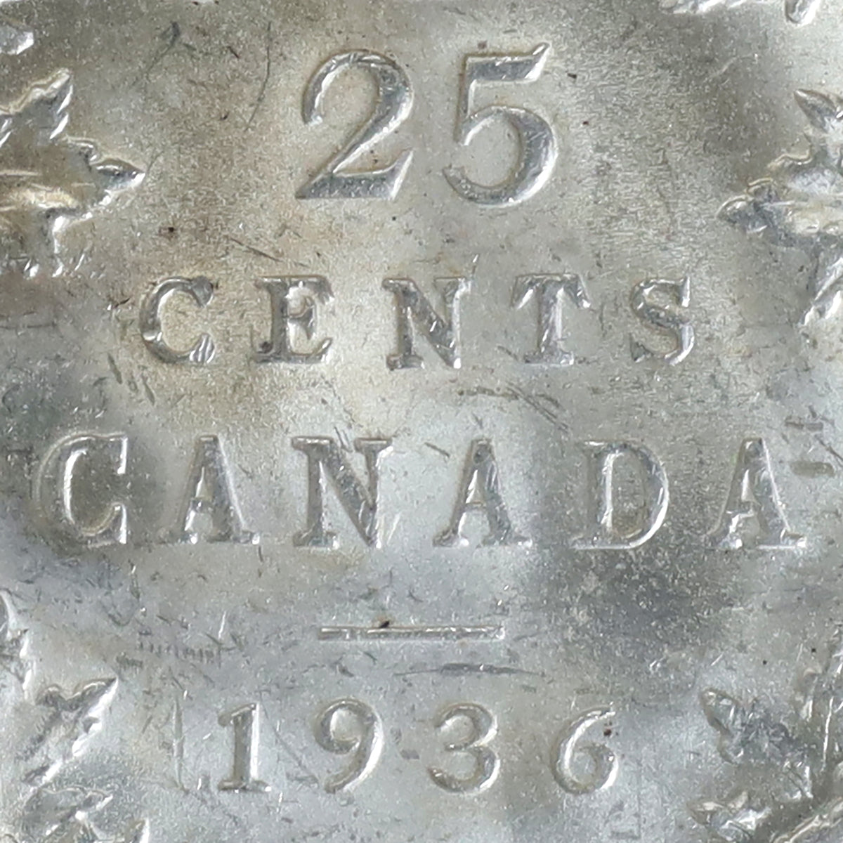 1936 Bar Canada 25-cents ICCS Certified MS63 (XHI 246)