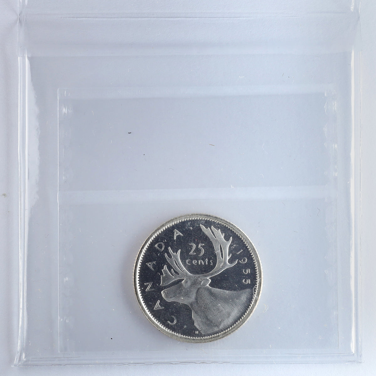 1955 Canada 25-cents ICCS Certified PL64 UHC