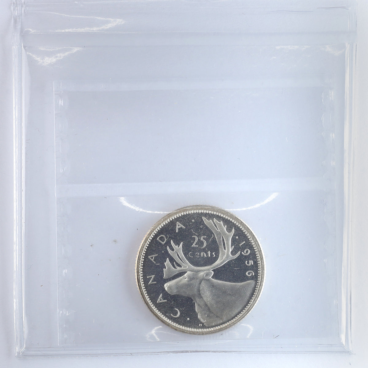 1956 Canada 25-cents ICCS Certified PL65 UHC