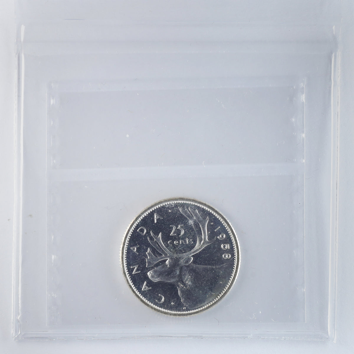 1958 Canada 25-cents ICCS Certified PL64 Heavy Cameo