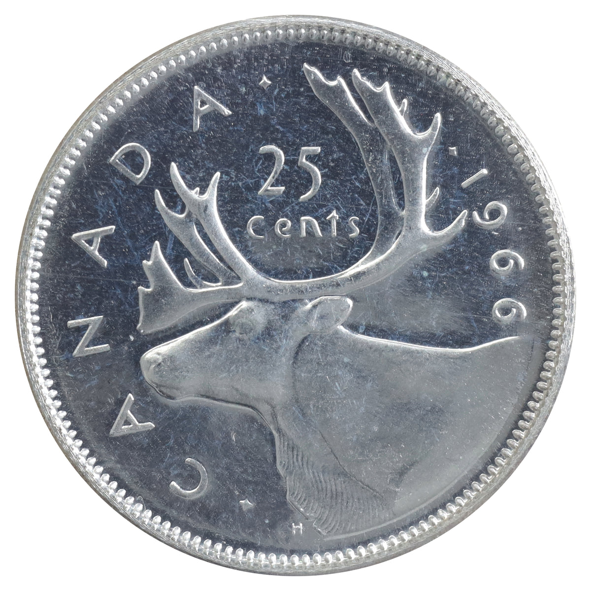 1966 Canada 25-cents ICCS Certified PL67 Cameo