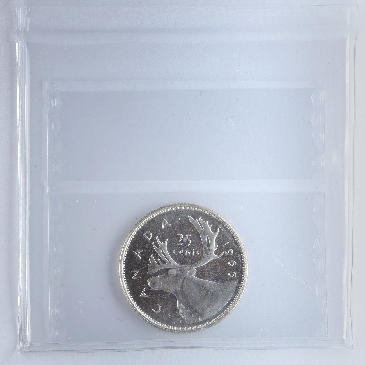 1966 Canada 25-cents ICCS Certified PL66 Cameo