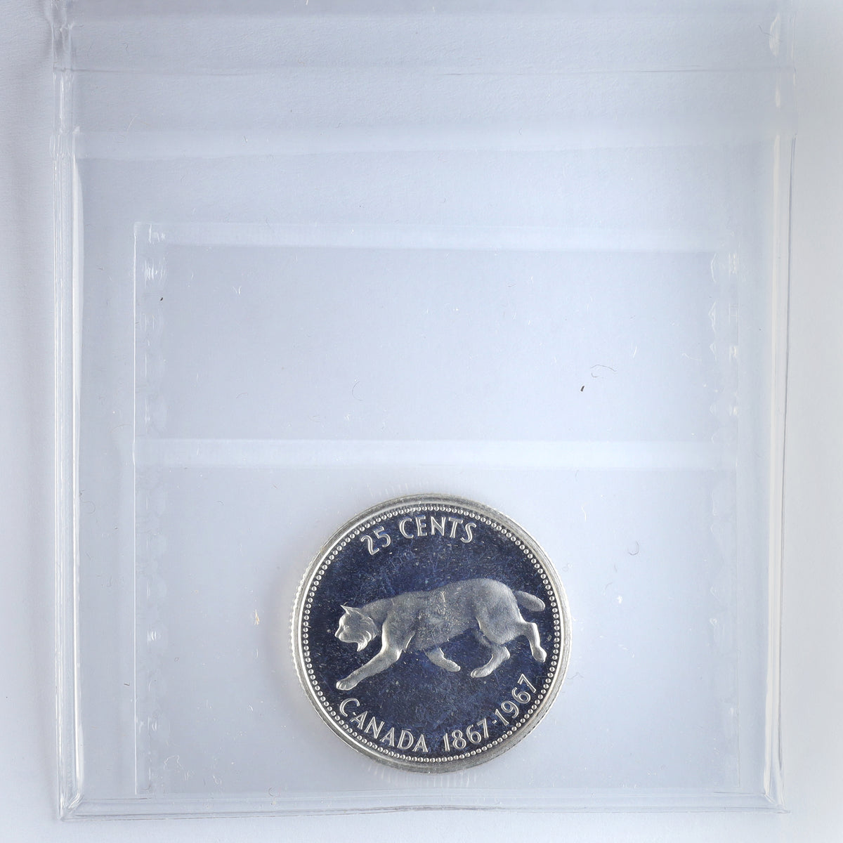 1967 Canada 25-cents ICCS Certified PL67 Heavy Cameo