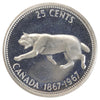 1967 Canada 25-cents ICCS Certified PL67 Heavy Cameo