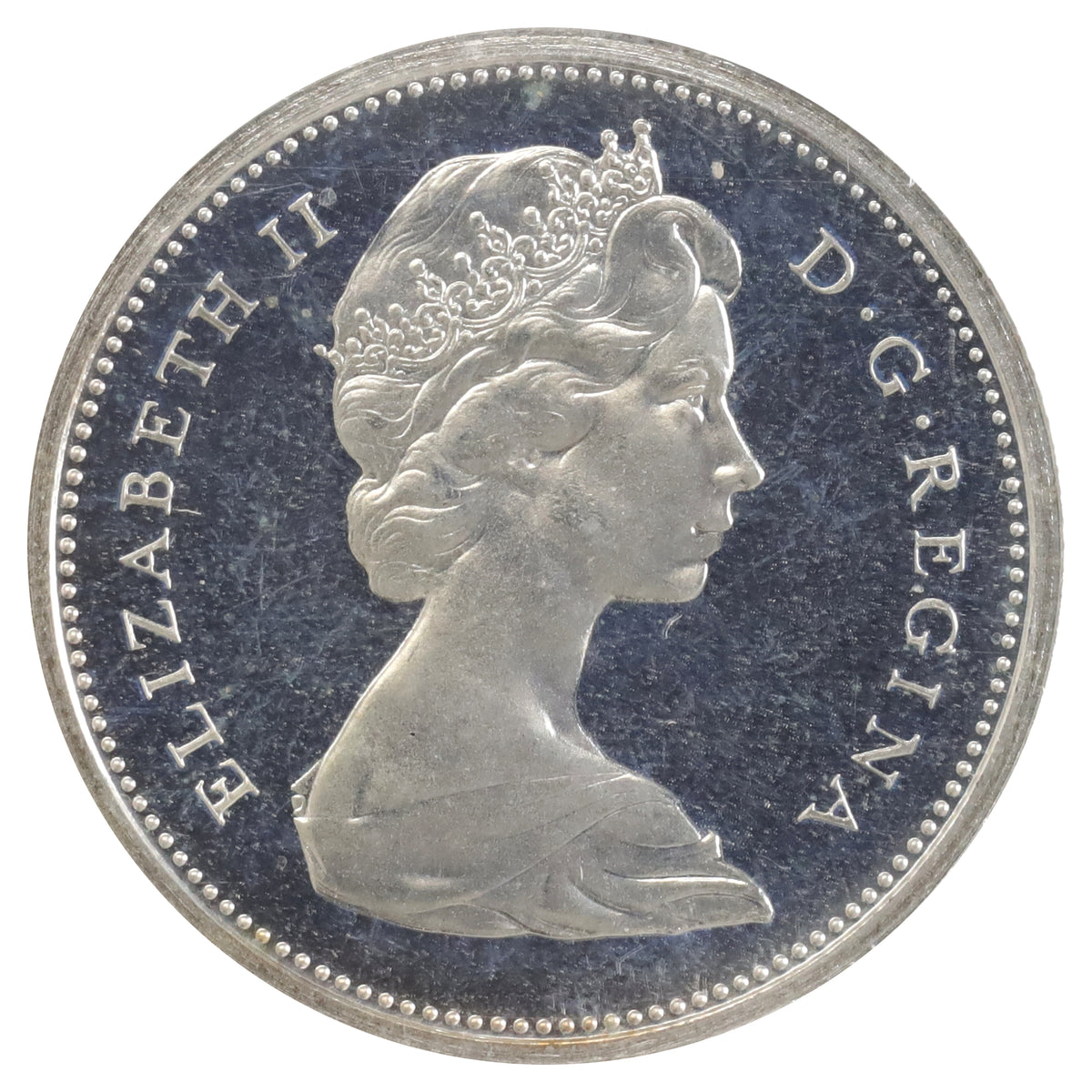 1967 Canada 25-cents ICCS Certified PL67 Heavy Cameo