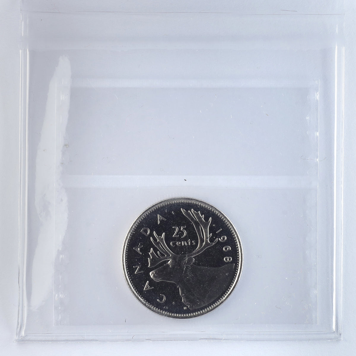 1968 Nickel Canada 25-cents ICCS Certified PL66 UHC