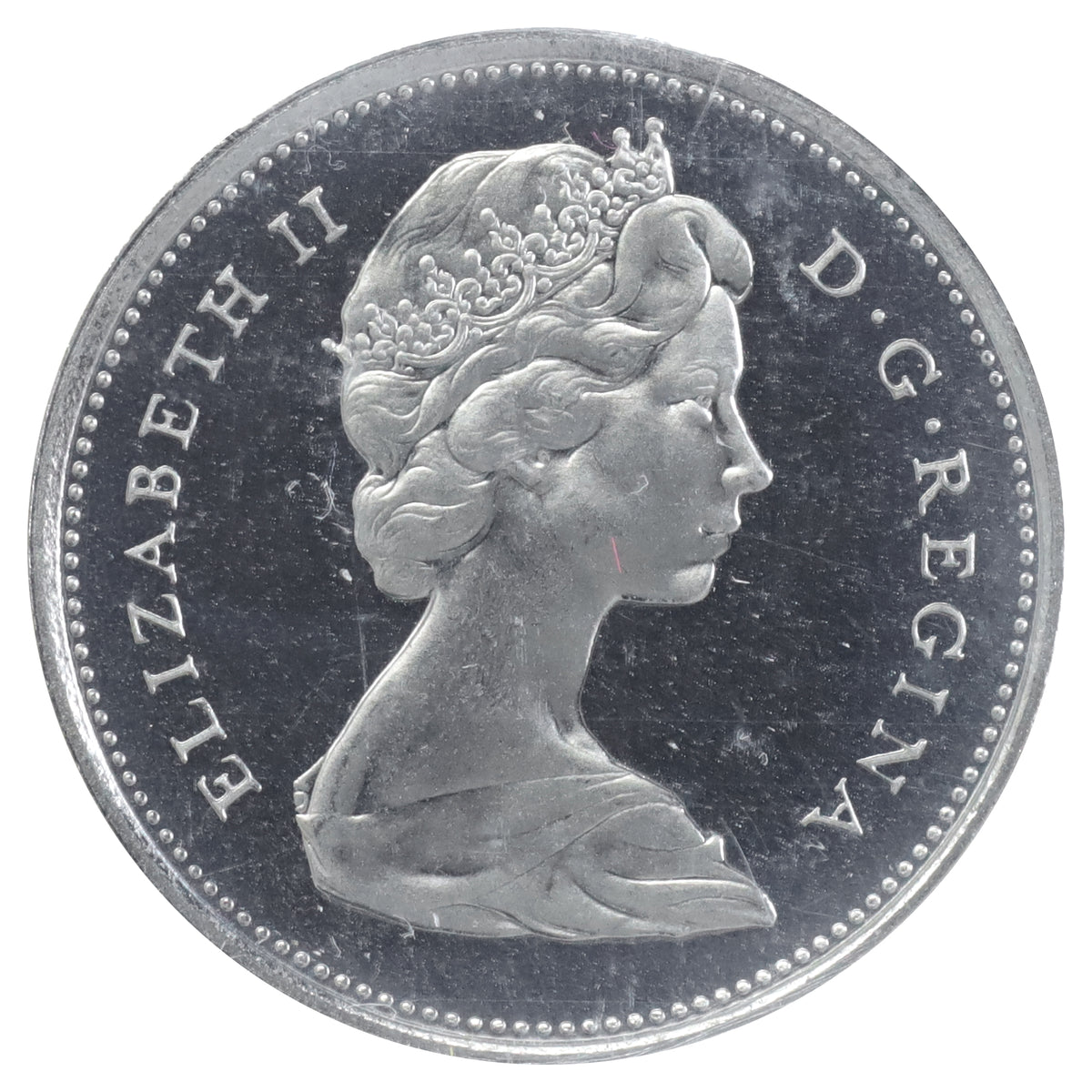 1968 Nickel Canada 25-cents ICCS Certified PL66 UHC