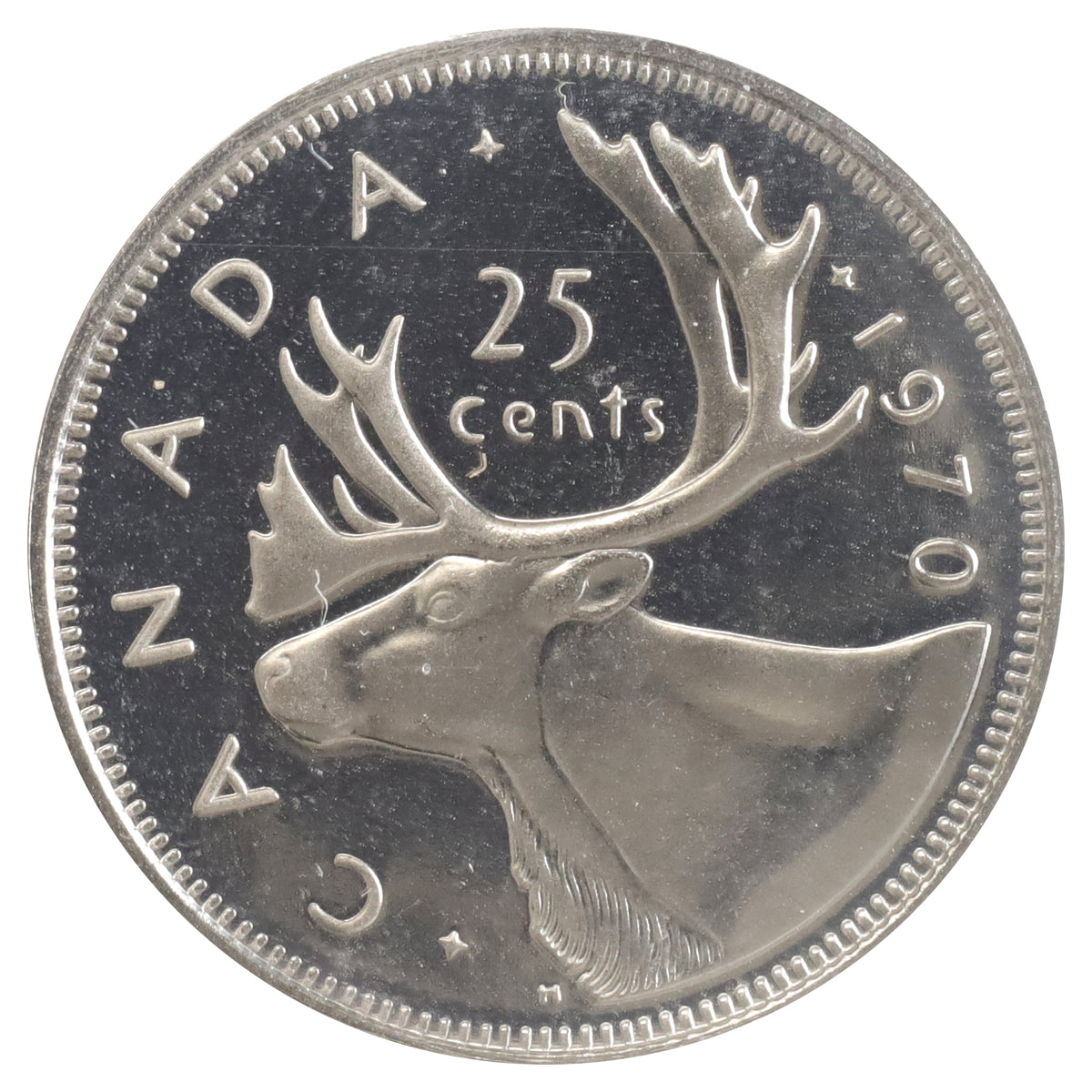 1970 Canada 25-cents ICCS Certified PL67 Heavy Cameo