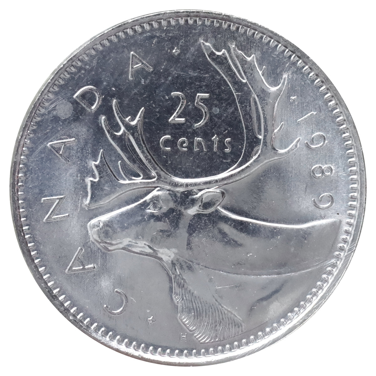 1989 Canada 25-cents ICCS Certified MS66