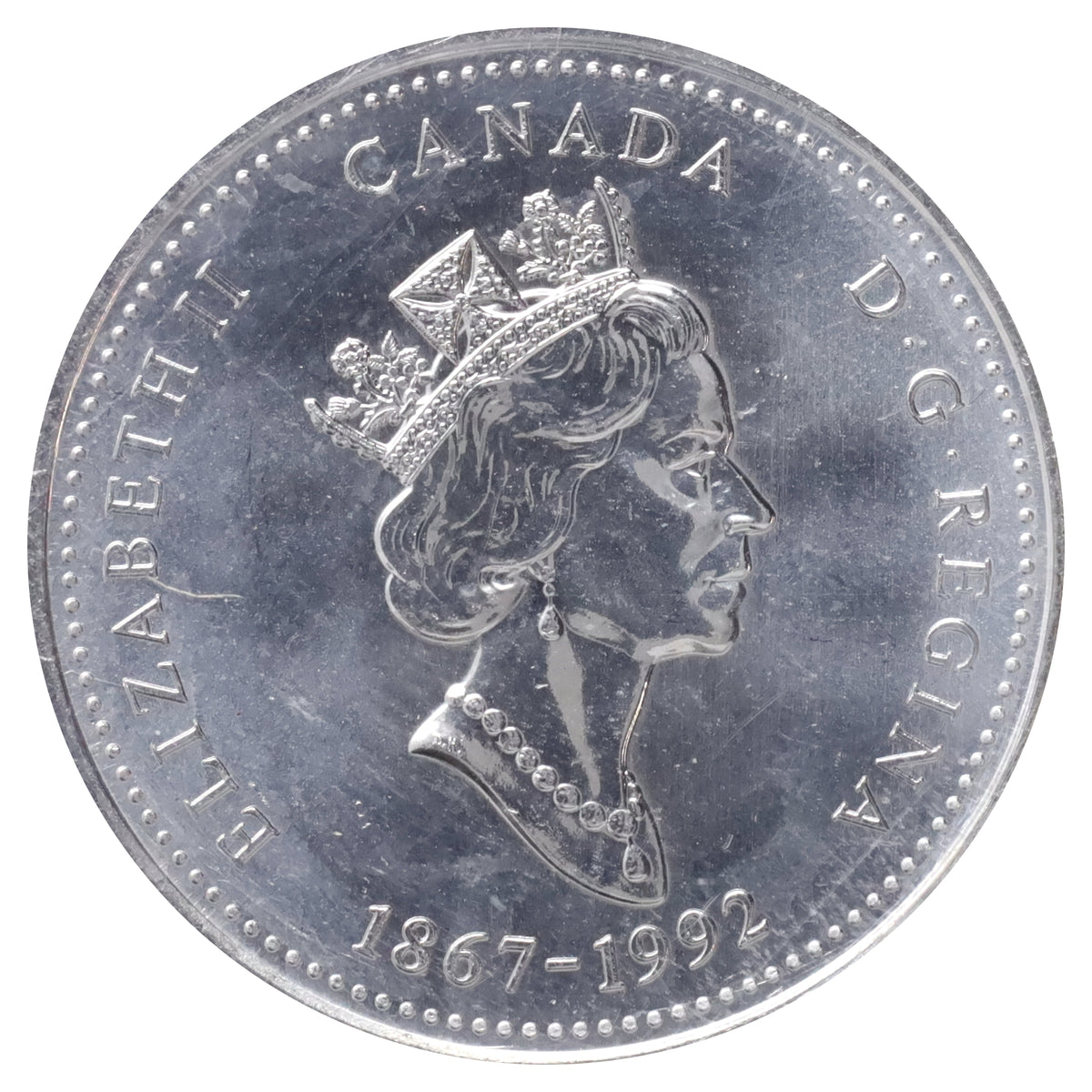 1992 Quebec Canada 25-cents ICCS Certified MS66