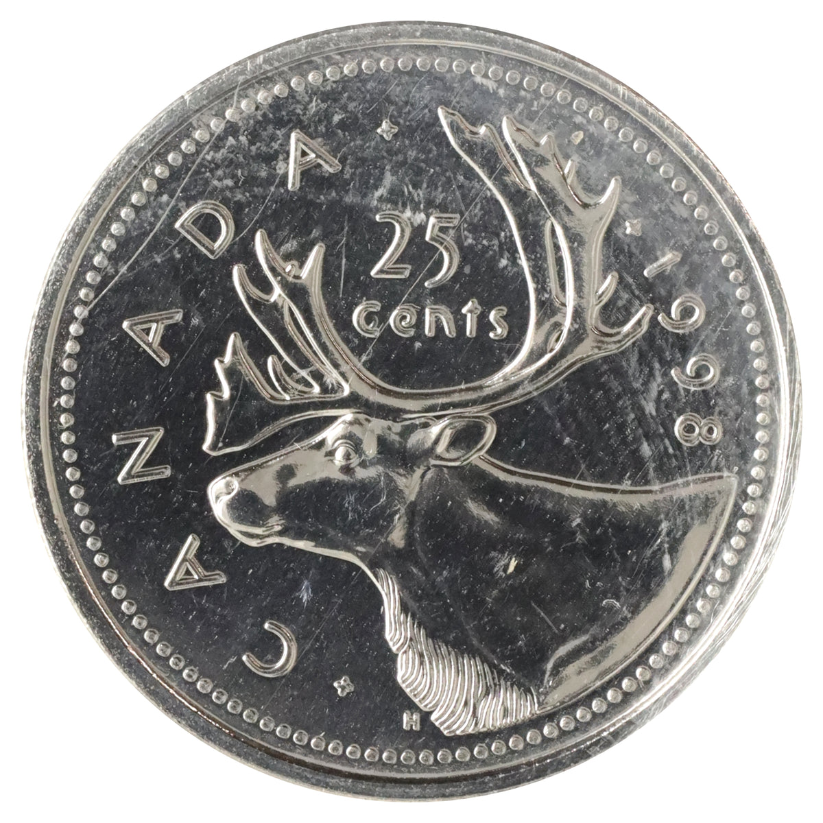1998W Canada 25-cents ICCS Certified MS65