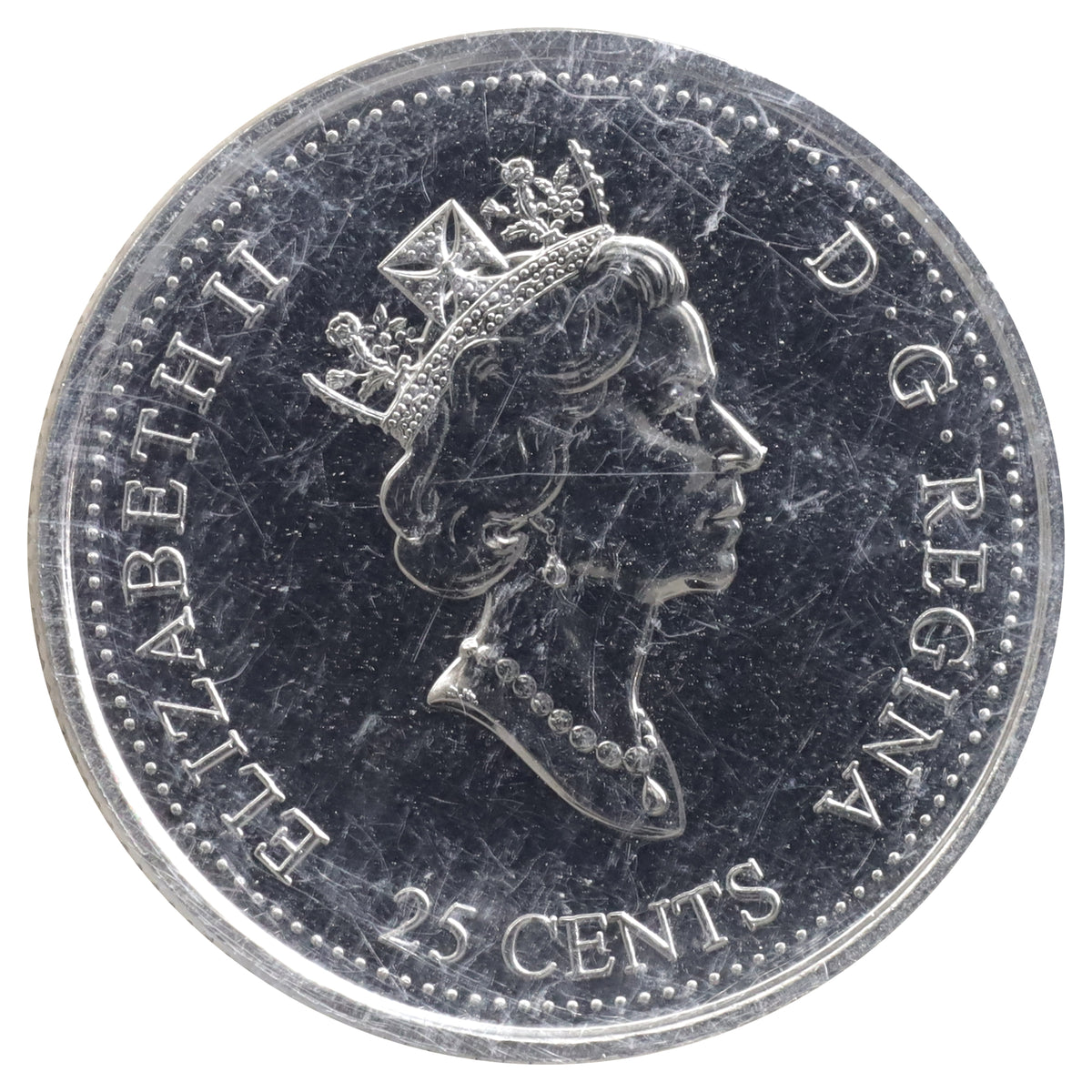 1999 May Canada 25-cents ICCS Certified MS66