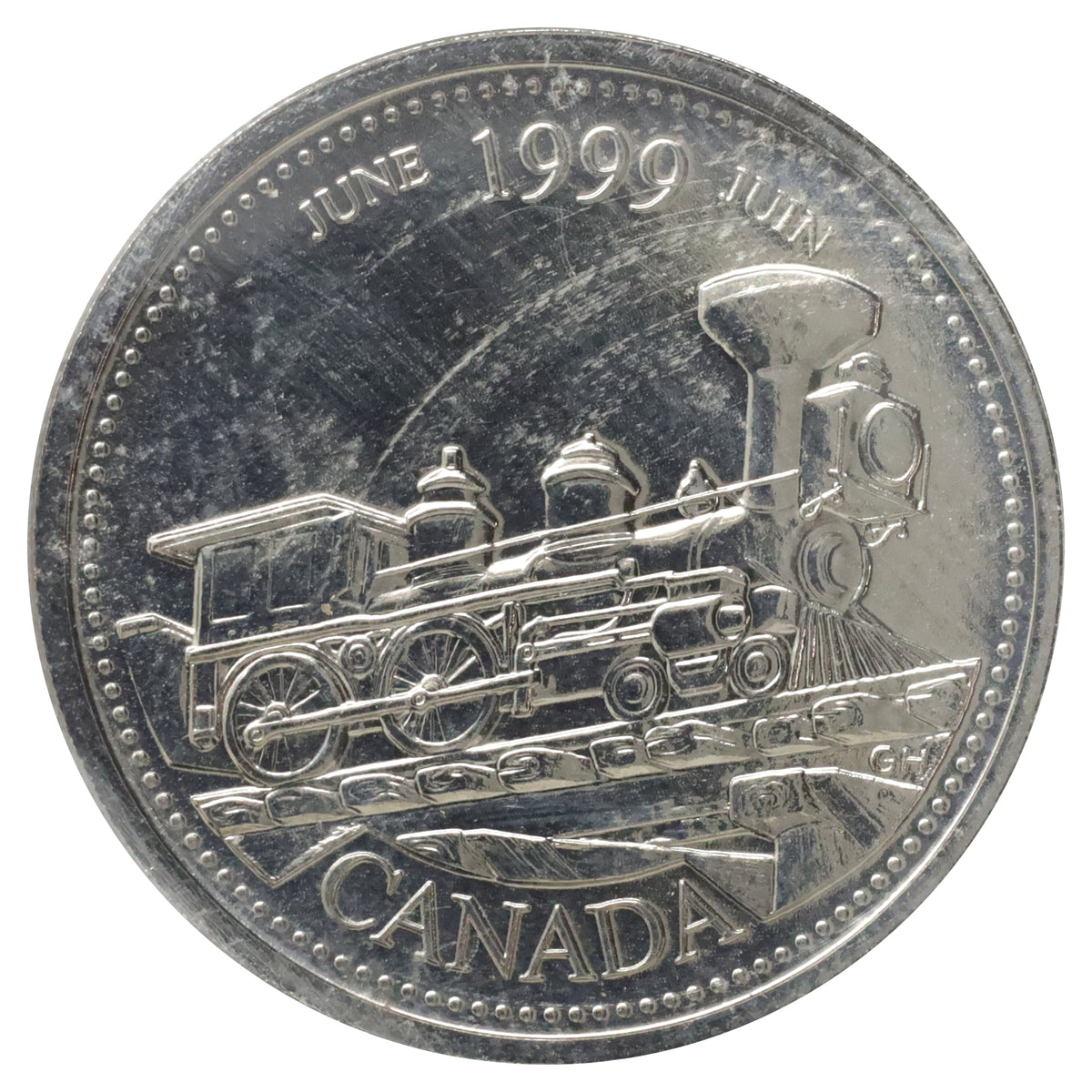 1999 June Canada 25-cents ICCS Certified MS66
