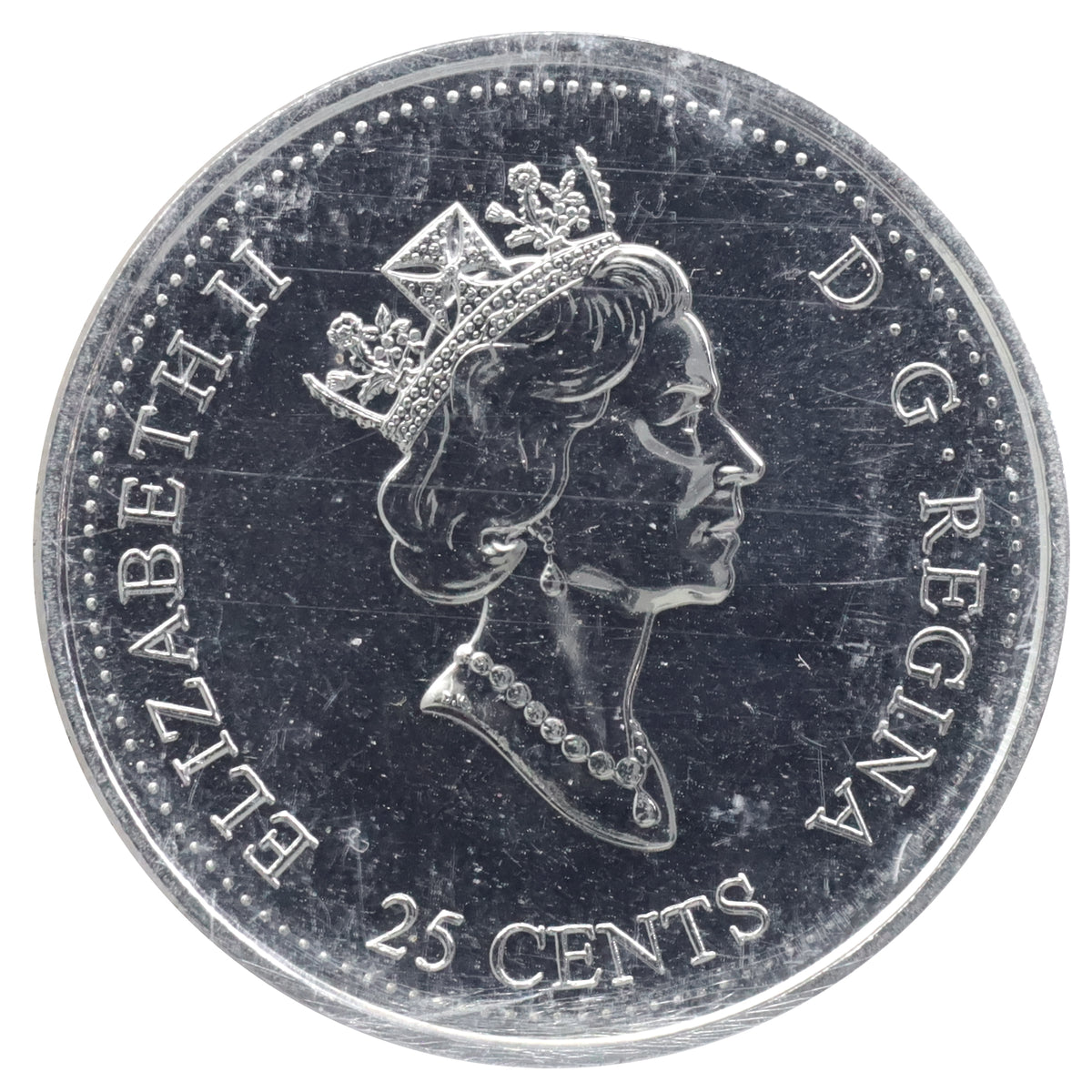 1999 August Canada 25-cents ICCS Certified MS66