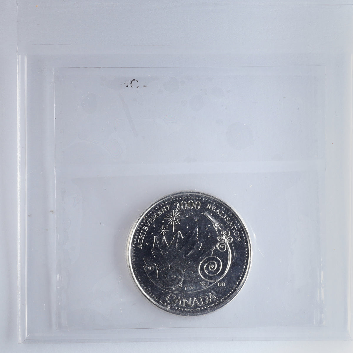 2000 Achievement Canada 25-cents ICCS Certified MS66