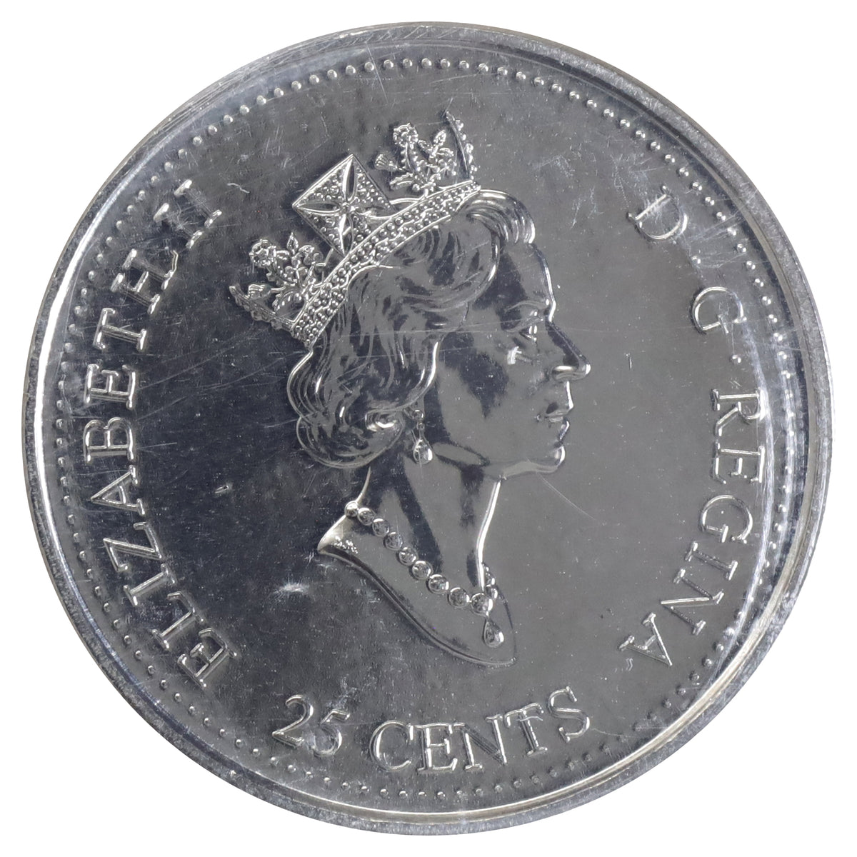 2000 Health Canada 25-cents ICCS Certified MS66