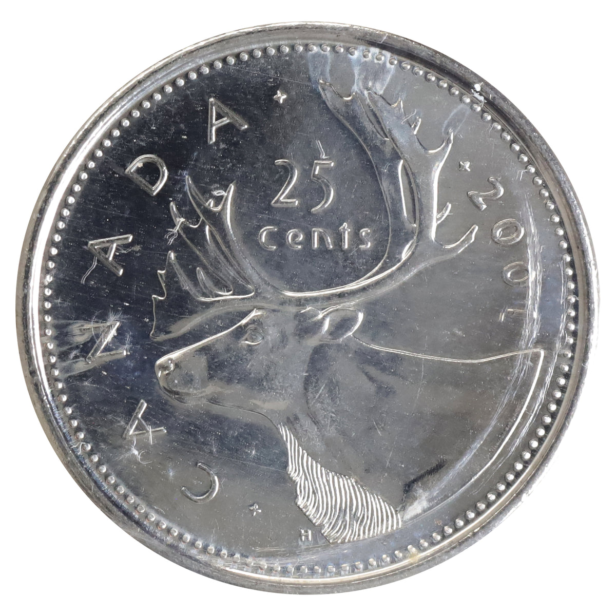 2001P Canada 25-cents ICCS Certified MS67