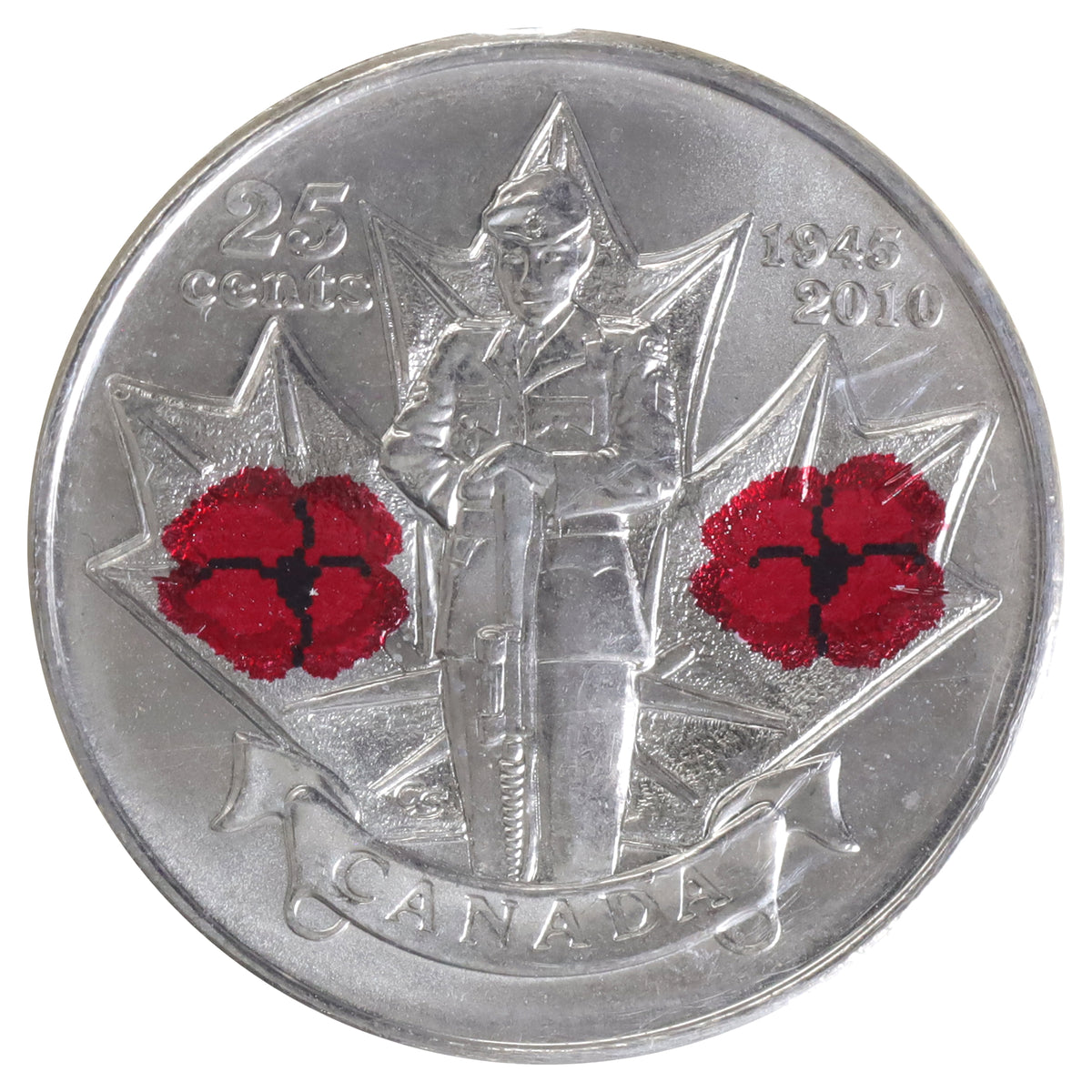 2010 Poppy Canada 25-cents ICCS Certified MS67
