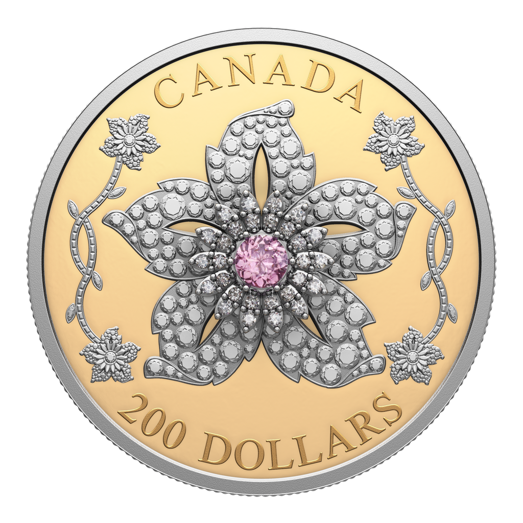 2025 Canada $200 Williamson Diamond Brooch Pure Gold Coin