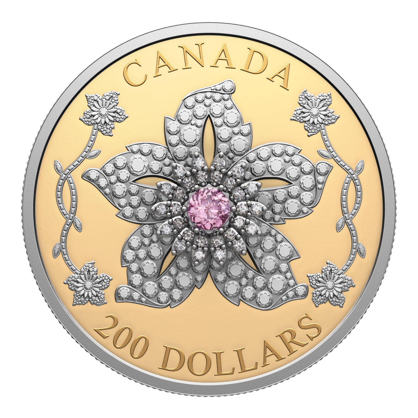 2025 Canada $200 Williamson Diamond Brooch Pure Gold Coin
