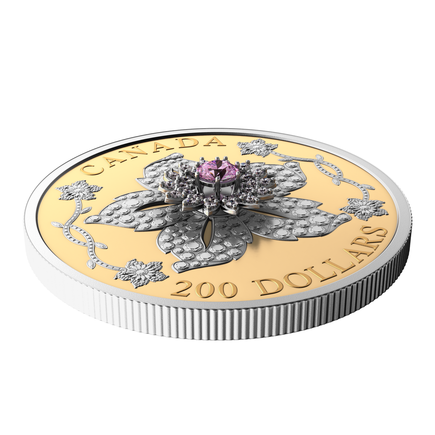 2025 Canada $200 Williamson Diamond Brooch Pure Gold Coin