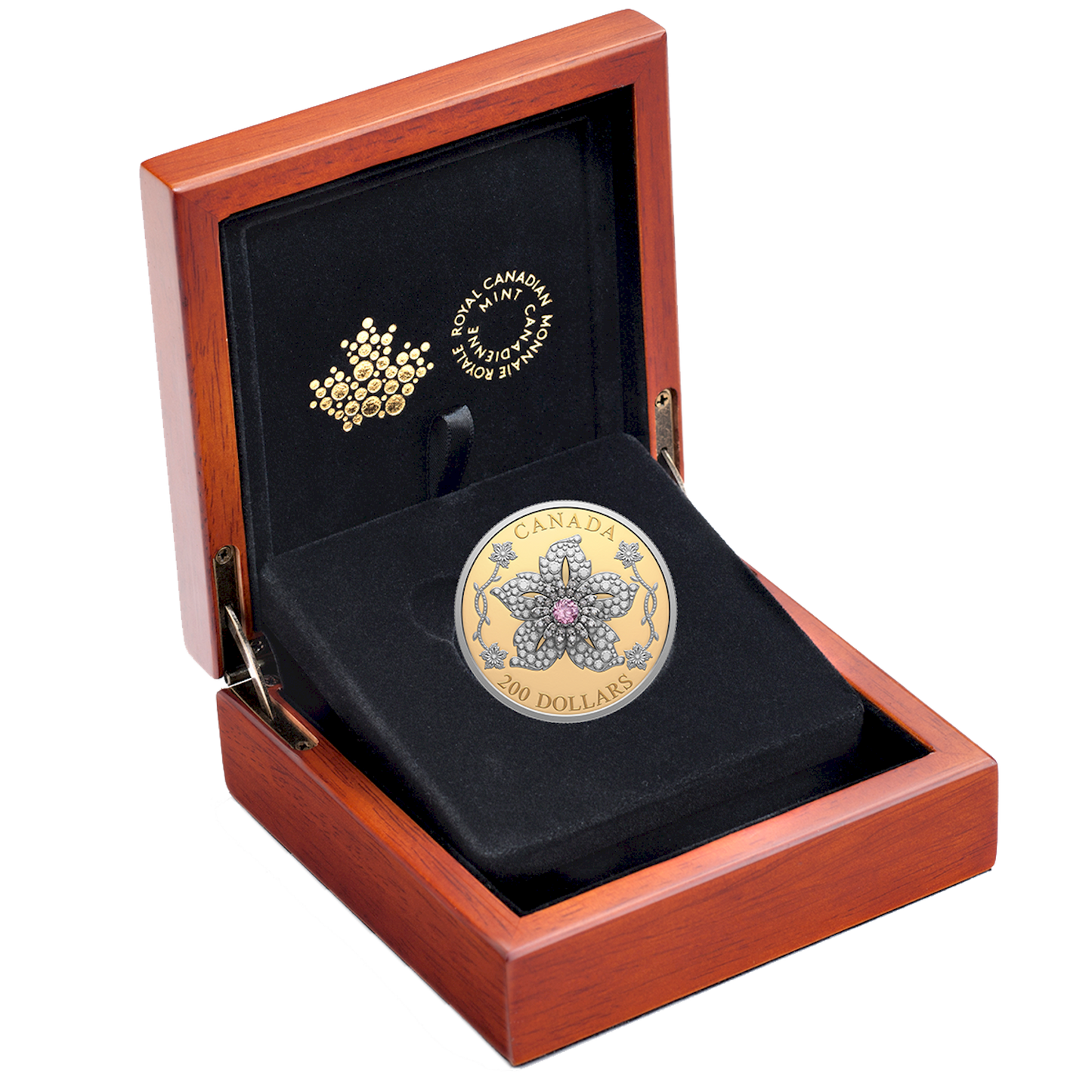 2025 Canada $200 Williamson Diamond Brooch Pure Gold Coin