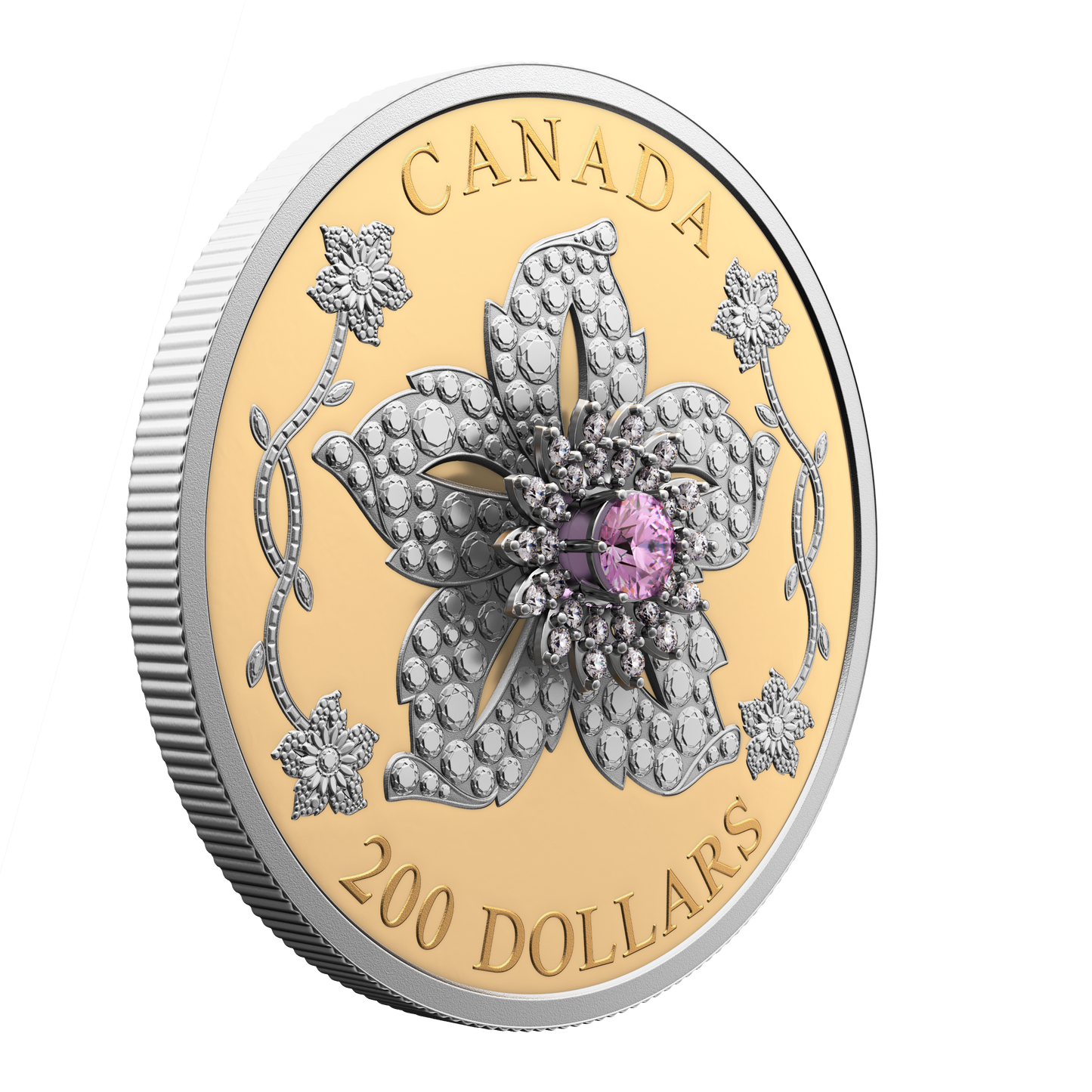 2025 Canada $200 Williamson Diamond Brooch Pure Gold Coin